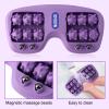 Penitue Portable Double Foot Massage Roller, Acupressure Tool for Deep Relaxation and Muscle Stress Relief, Improved Circulation, for Home and Office Use (Purple) view 4