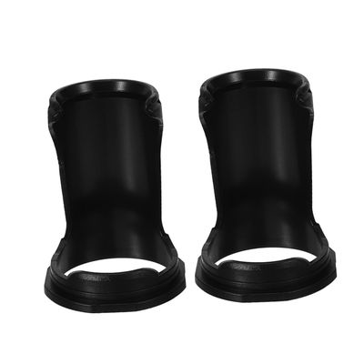 Gogogmee 2-Piece Plastic Razor Stands for Men, Black, Space-Saving and Easy to Clean, Suitable for Beard Brushes and Razors on a Desk