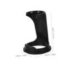 Gogogmee 2-Piece Plastic Razor Stands for Men, Black, Space-Saving and Easy to Clean, Suitable for Beard Brushes and Razors on a Desk view 2
