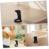 Gogogmee 2-Piece Plastic Razor Stands for Men, Black, Space-Saving and Easy to Clean, Suitable for Beard Brushes and Razors on a Desk view 3
