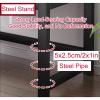 XRRJFY Aquarium Stand, Terrarium Stand, 2-Tier Storage Rack, Black, 130 x 40 x 120 cm view 3