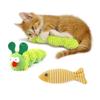 ZWWOGE Caterpillar Catnip Toys, Interactive Caterpillar and Carrot Cat Toy Set view 1