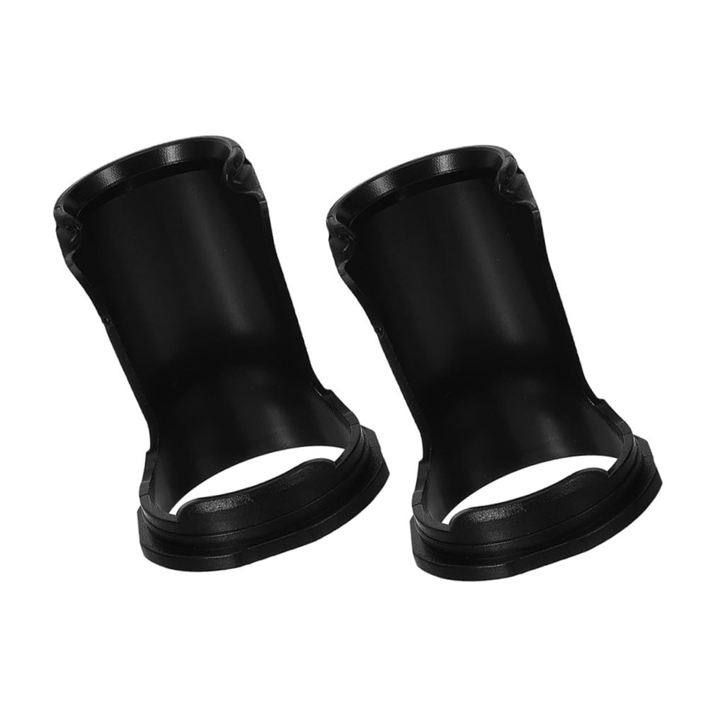 GANAZONO 2-Piece Plastic Shaving Brush Holder Set, Black