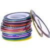 DEARMAMY 90-Roll Nail Striping Tape Dispenser, Multicolor Nail Art Tape for Women and Girls view 1