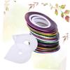 DEARMAMY 90-Roll Nail Striping Tape Dispenser, Multicolor Nail Art Tape for Women and Girls view 4