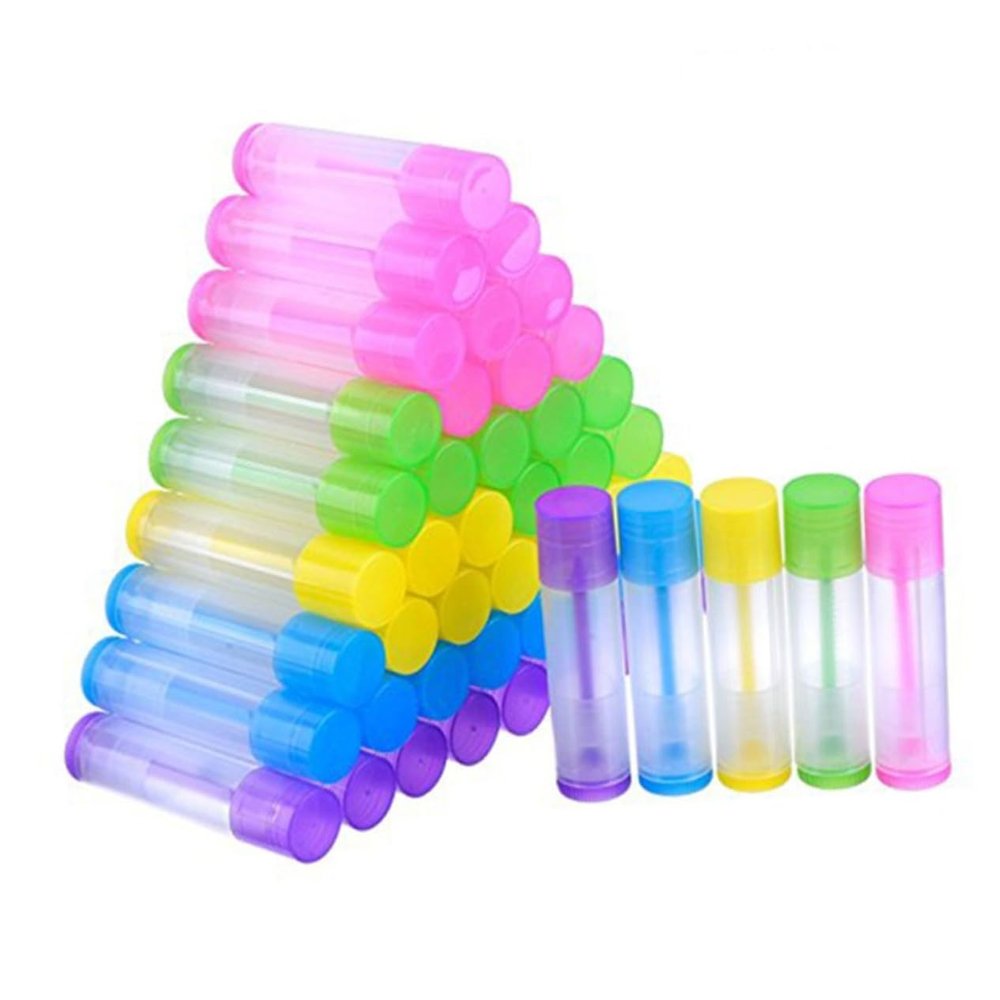 100 Empty 5 g PP Lipstick Tubes for DIY Makeup