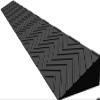 1 Pc. 2-Inch Threshold Ramp for Doorways, Portable Nonslip Rubber Ramp for Wheelchairs, Scooters and Robot Vacuums, Black, 100 × 10 × 3.5 cm view 1