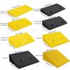 1 Rubber Curb Ramp, 2 to 5 in. Rise, Non-Slip Plastic Wheelchair Ramp for Garage Steps and Sidewalks, Black, 5.9 in. H view 2
