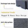 1 Rubber Curb Ramp, 2 to 5 in. Rise, Non-Slip Plastic Wheelchair Ramp for Garage Steps and Sidewalks, Black, 5.9 in. H view 3