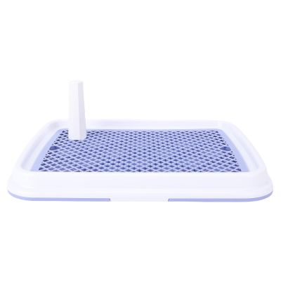 High-Fence Dog Potty Tray for Small Dogs and Puppies, Blue