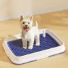 High-Fence Dog Potty Tray for Small Dogs and Puppies, Blue view 2