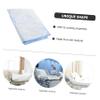 Cooling Mattress for Care Beds with Hole, Silk, Blue view 3