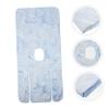 Cooling Mattress for Care Beds with Hole, Silk, Blue view 4