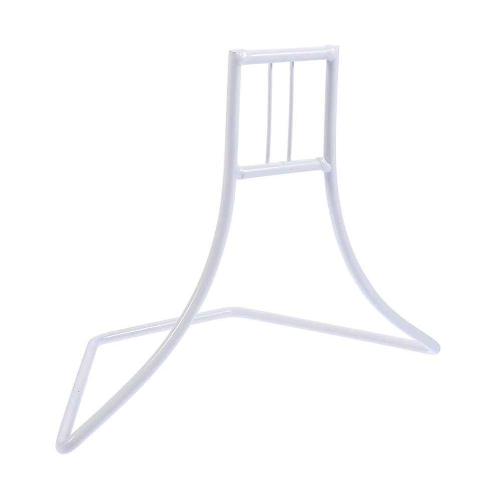 FONDOTIN White Iron Hamster Wheel Stand, Durable and Stable Holder for Small Pets