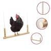 Wooden Chicken Swing for Chickens and Parrots view 3