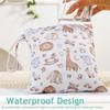 Treer Set of 2 Wet Bags for Cloth Diapers, Waterproof Reusable Diaper Bags with Zippers, Farm Pattern view 3