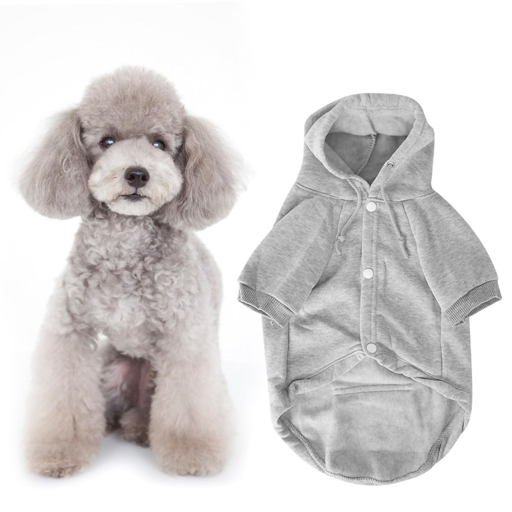 Winter Pet Clothing for Dogs & Cats | Warm Cotton Outfit with Hat & Buttons | Cozy Outfit for Cold Weather, Indoor Comfort & Daily Walks | 6 Sizes (XXL)