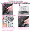 Foldable Metal Dog Crate for Medium and Large Pets, Portable and Easy to Clean view 4