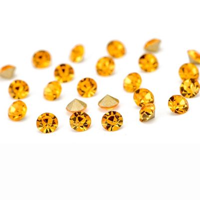Anevous 1,440 Gold Nail Rhinestones, 2.3 mm