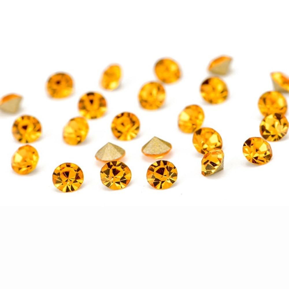 Anevous 1,440 Gold Nail Rhinestones, 2.3 mm