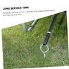 ERINGOGO Sturdy Iron Spiral Dog Tie-Out Stake, Silver-Colored view 3