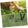 ERINGOGO Sturdy Iron Spiral Dog Tie-Out Stake, Silver-Colored view 4