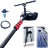 Glass Cleaning Brush with Telescoping Pole Kit for Solar Panels and Windows, Extends to 10.8 m view 1