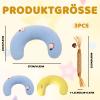 SongBuydn Valerian Pillows for Cats, Catnip Pillows, 2 U-Shaped Cushions and 1 Chew Toy view 2