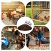 Jukeoiu Chicken Coop Shovel, Adjustable Sturdy Multifunction Rake view 4