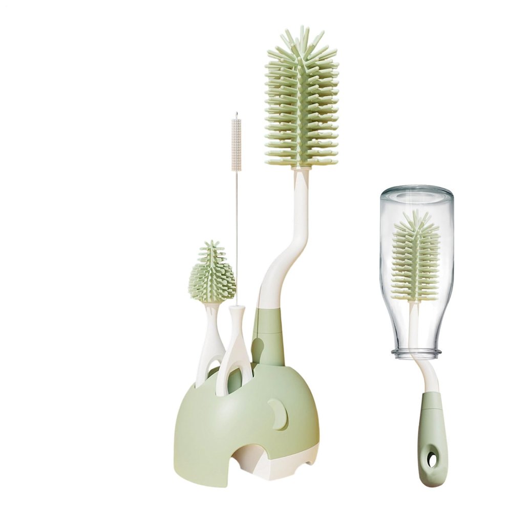 Baby Bottle Cleaning Brush Set with Stand