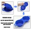 ATBUSS Foldable Double Pet Bowl with Hanging Buckle and Bowl Brush view 3