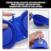 ATBUSS Foldable Double Pet Bowl with Hanging Buckle and Bowl Brush view 4