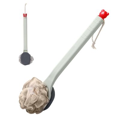 Double-Sided Shower Body Brush with Long Handle