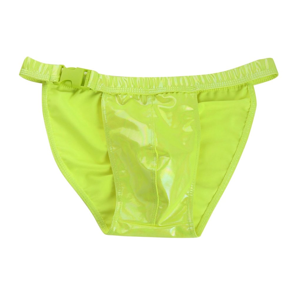 EQWIGKEIT Men's Wetlook Leather-Style G-String Thong