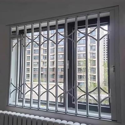 White Window Safety Locks, Foldable Indoor Safety Bar