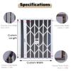 White Window Safety Locks, Foldable Indoor Safety Bar view 4