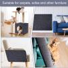 Cryfokt Self-Adhesive Cat Scratching Mat, Cuttable Carpet and Furniture Protector, Dark Gray view 2