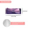 BLWSLC Dreamy Lavender Purple Ocean-Print Bow Headband for Newborns, Infants and Toddlers view 3