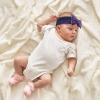 BLWSLC Dreamy Lavender Purple Ocean-Print Bow Headband for Newborns, Infants and Toddlers view 4