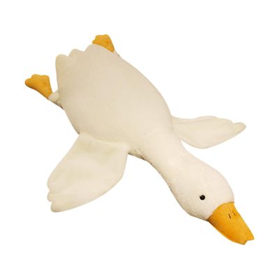 White Duck Plush Dog Toy