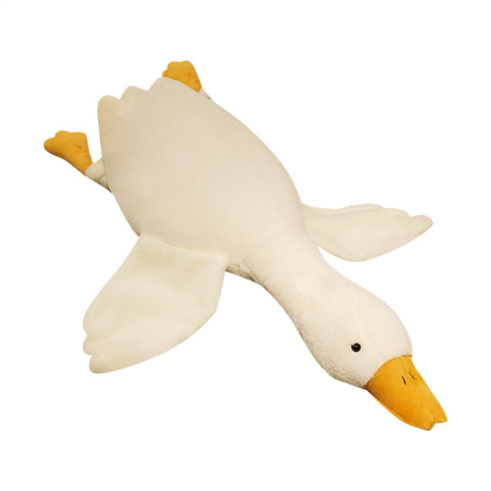 White Duck Plush Dog Toy