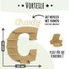 Holzura Letter C Shelf for Toniebox 2, DIY Wall Shelf for Tonie Figures, 10 mm Kit view 2