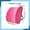 YsXoWiui Back Support Cushion, Ergonomic Memory Foam Lumbar Pillow, Rose Red view 3