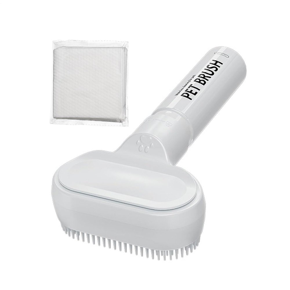 Portable Dog Bath Brush with Soap Dispenser