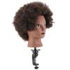 African Training Mannequin Head for Hairstyling Practice, Black view 1