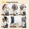 Portable Adjustable Dog Carrier with Breathable Oxford Fabric for Cats and Dogs, Daily Use (L) view 4