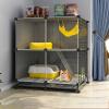 Large Indoor Cat Cage with Ramp and Bed view 1