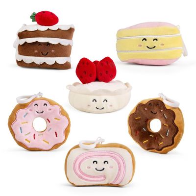 Living Nature Little Clips Dessert Plush Keyrings Assorted