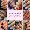 Viugex 24-Piece Short Square Press-On Nails, Peach Pink French Tip view 3
