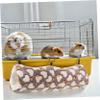 GALPADA 3-Piece Warm Plush and Cotton Hamster Bed Set for Small Pets view 4
